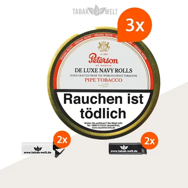 3x-peterson-de-luxe-navy-rolls-dose-mit-feuerzeugen