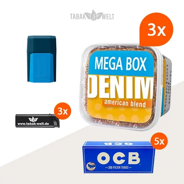 denim-volumentabak-3x-mega-box-mit-1000-king-size-huelsen-und-etui