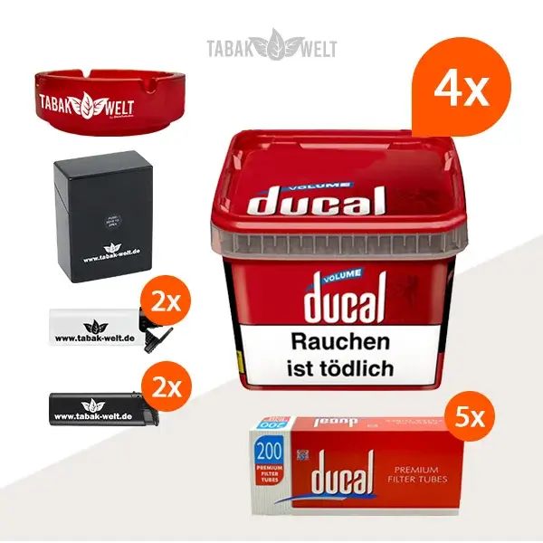 ducal-red-volumentabak-4x-eimer-mit-1000-huelsen