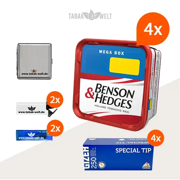 benson-und-hedges-red-volumentabak-4-x-mega-box-mit-1000-gizeh-huelsen