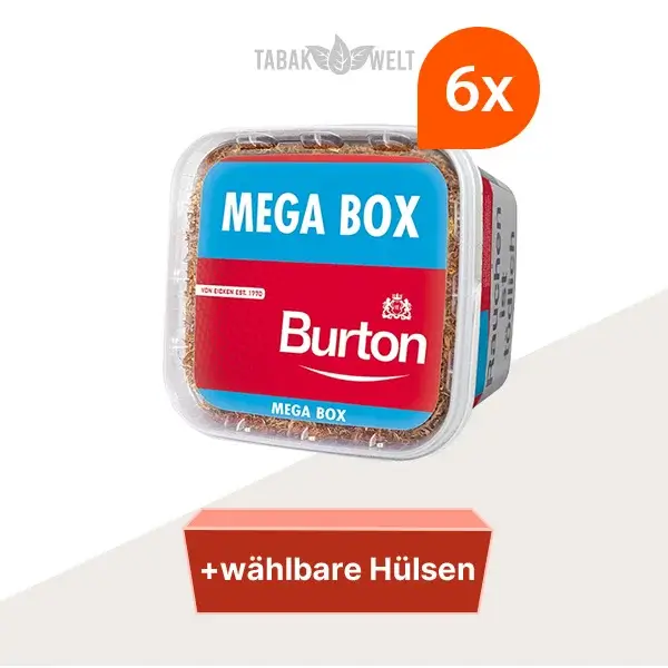 burton-red-volumentabak-6x-mega-box-mit-waehlbaren-huelsen