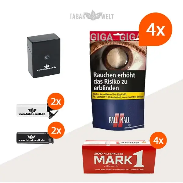 pall-mall-red-volumentabak-4x-beutel-mit-800-filterhuelsen-und-etui