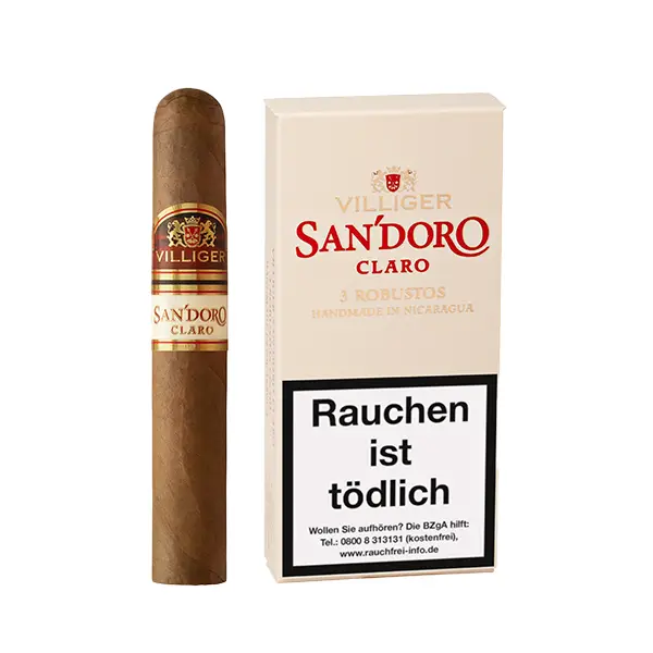 VILLIGER SANDORO CLARO Zigarren Robusto