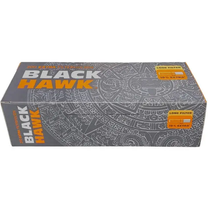 Black Hawk Volumentabak 6x Dose mit 1000 Extra Size Filterhülsen Black Hawk Volumentabak 6x Dose mit 1000 Extra Size Filterhülsen