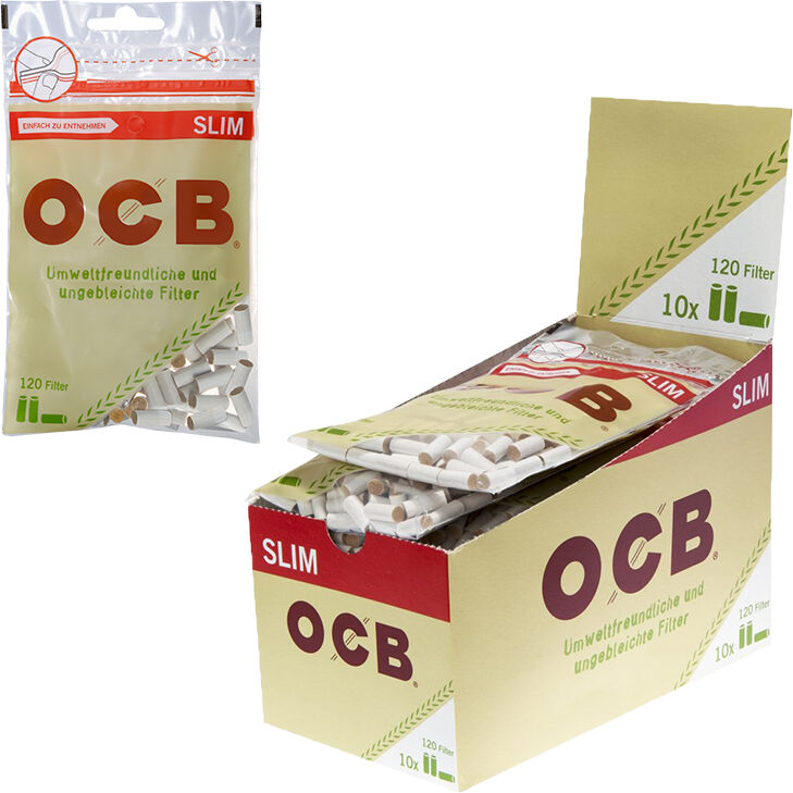 OCB Organic Slim Filter 6 mm 10 x 120 Stück
