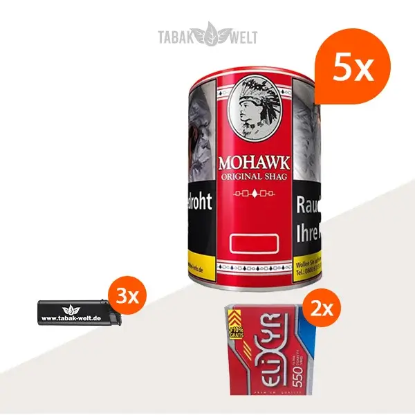 mohawk-original-shag-feinschnitt-tabak-5x-dose-mit-1100-huelsen