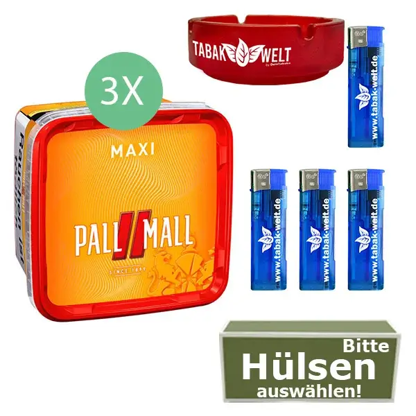 3 x Pall Mall Mix Box mit Glasaschenbecher