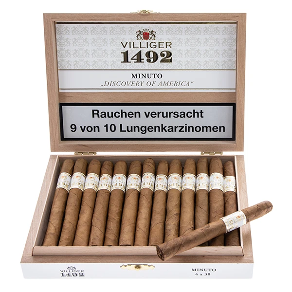 VILLIGER 1492 Zigarren Minuto Kiste offen