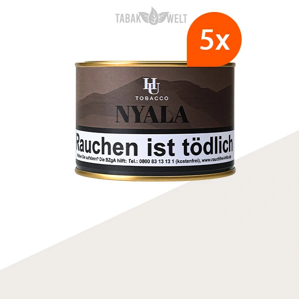 HU Tobacco Nyala Pfeifentabak – 5 Dosen im Set