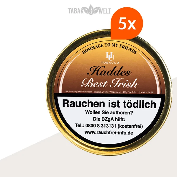 HU Tobacco Haddes Pfeifentabak 5 Dosen