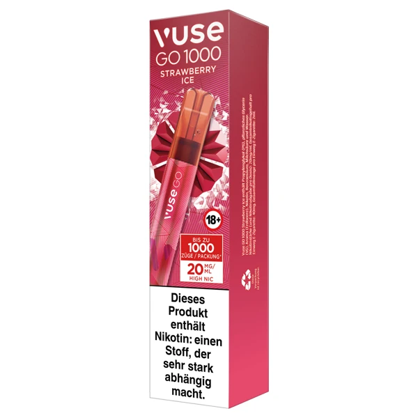 VUSE Go 1000 Strawberry Ice 20mg Einweg E-Zigarette