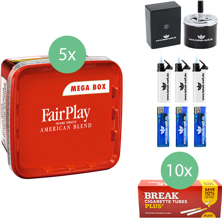 FairPlay 5 x 155g mit 2000 Plus Filterhülsen 