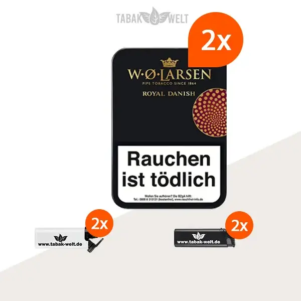 2x-w.-o.-larsen-royal-danish-100g-dose-mit-feuerzeuge
