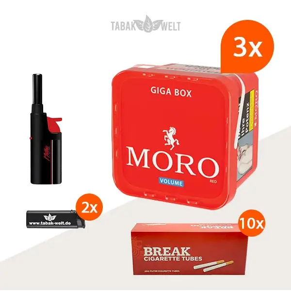 moro-red-volumentabak-3x-giga-box-mit-2000-filterhuelsen-und-feuerzeugen