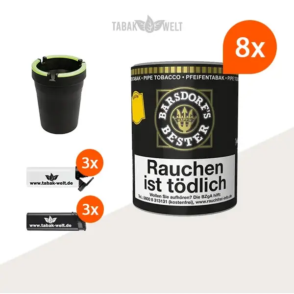 barsdorf-s-bester-vanilla-yellow-pfeifentabak-8x-dose-mit-aschenbecher
