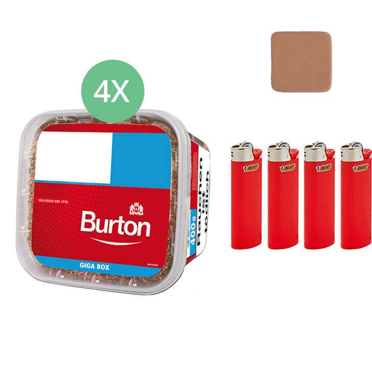 Burton Giga Box 4 x 400g mit Feuerzeugen