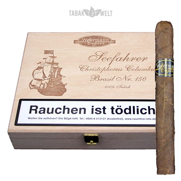 Woermann Cigars Seefahrer Zigarren Christopherus Columbus Brasil No. 150
