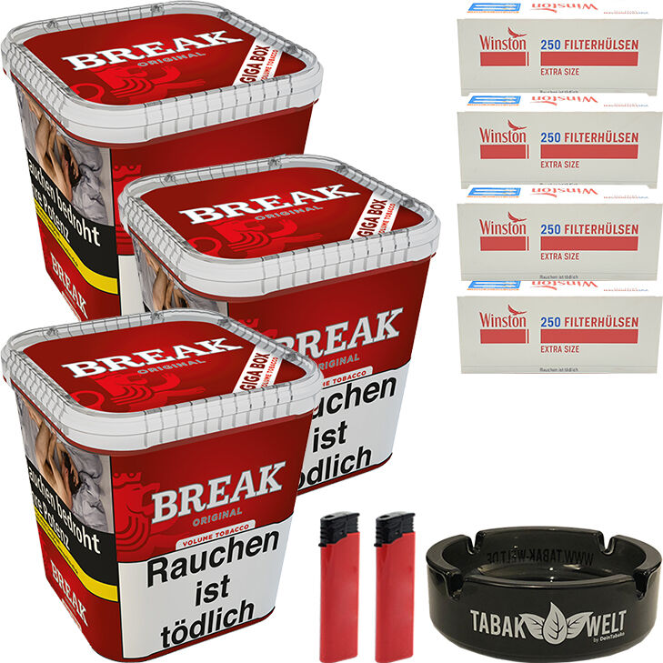 Break Original 3 x 215g mit 1000 Extra Size Hülsen