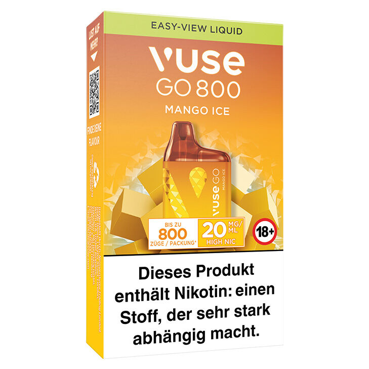 Vuse GO 800 Mango Ice 20 mg Einweg E-Zigarette