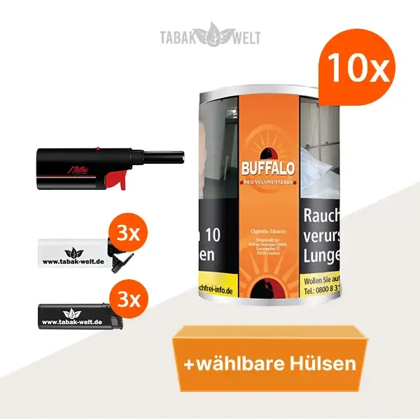 buffalo-red-volumentabak-10x-dose-mit-waehlbaren-huelsen buffalo-red-volumentabak-10x-dose-mit-waehlbaren-huelsen