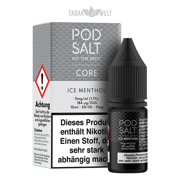 Pod Salt Core E-Liquid Ice Menthol 10 ml 11 mg/ml