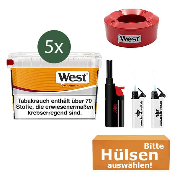 west-volumentabak-yellow-5x-mega-box-mit-waehlbaren-huelsen