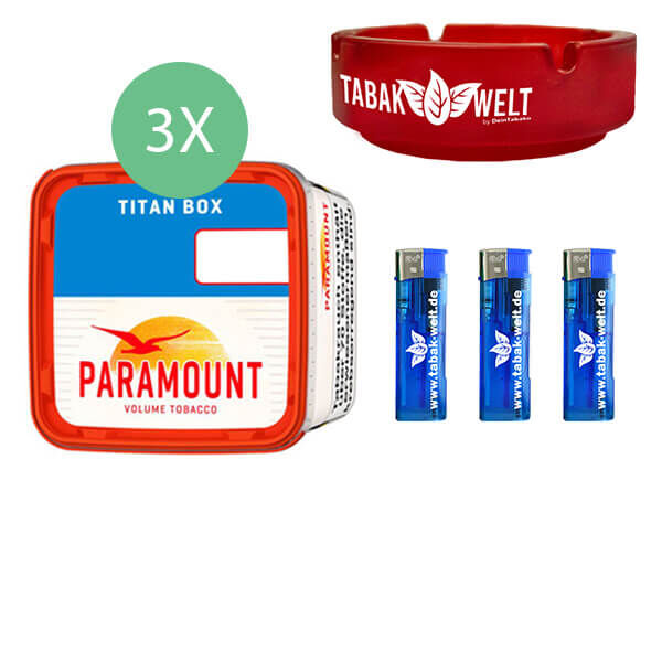 3 x Paramount Titan Box mit Aschenbecher