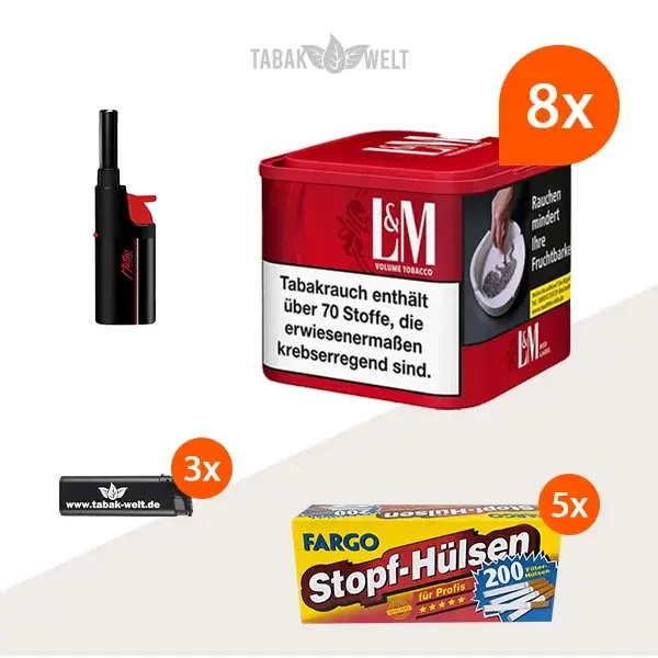 l-m-volumentabak-red-m-8x-dose-mit-1000-king-size-huelsen-und-stabfeuerzeug