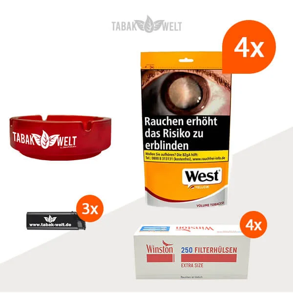 west-yellow-volumentabak-4x-beutel-mit-1000-extra-size-filterhuelsen