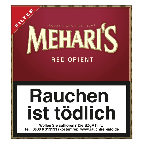 Mehari's Red Orient Zigarillos Vanille mit Filter