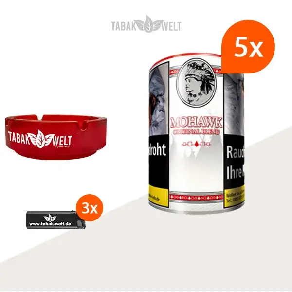 mohawk-original-blend-feinschnitt-tabak-5x-dose-mit-aschenbecher