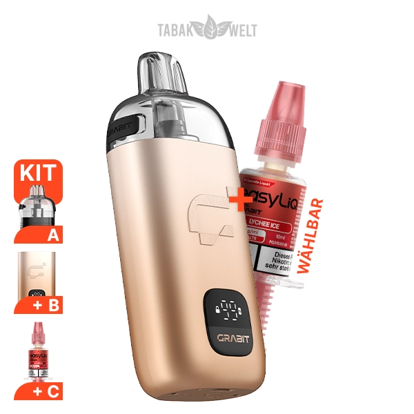 grabit-max-starter-kit-champagne-inkl.-leerpod-liquid-nach-wahl
