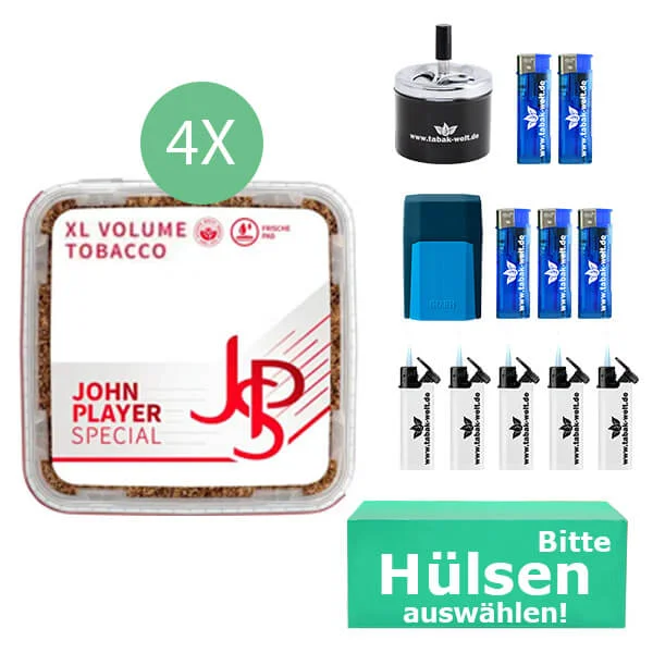 JPS John Player Tabak 4 x Eimer mit wählbaren Hülsen und Drehaschenbecher