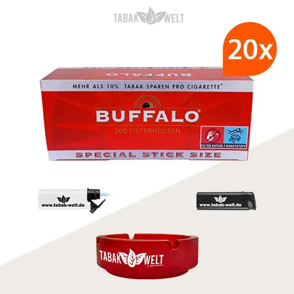 20x-buffalo-special-stick-size-filterhuelsen-200er-4000-stueck-mit-aschenbecher