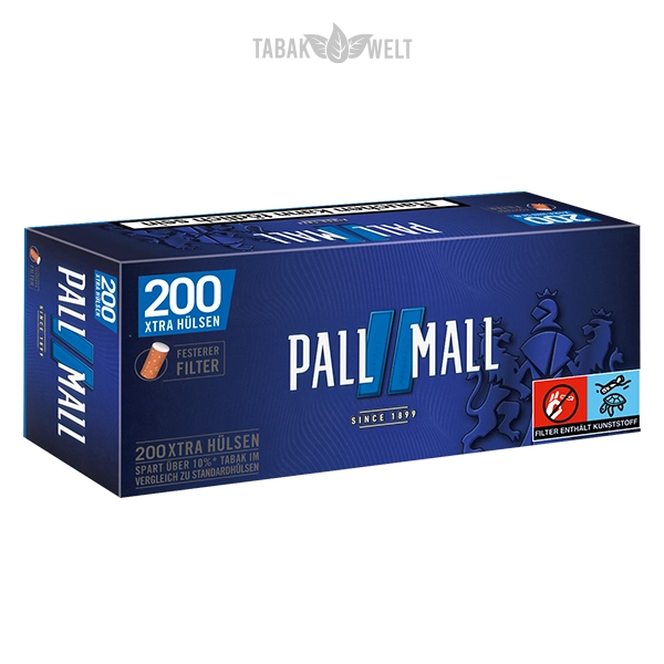 Pall Mall Blue Xtra Hülsen 200er je 0,95 €