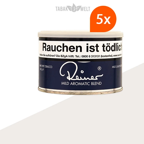 Reiner Blau Pfeifentabak 5x Dose