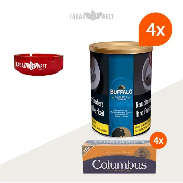 buffalo-blau-feinschnitttabak-4x-dose-mit-1000-huelsen-und-aschenbecher buffalo-blau-feinschnitttabak-4x-dose-mit-1000-huelsen-und-aschenbecher