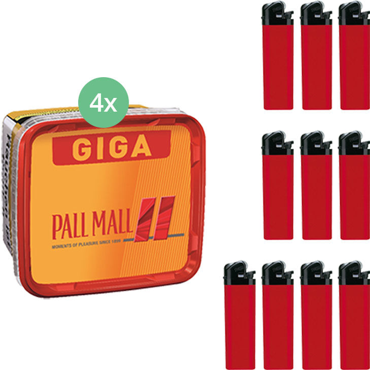 Pall Mall Allround Red 4 x 235g mit Feuerzeugen