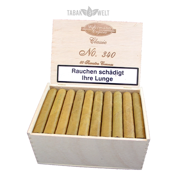 Woermann Cigars Classic Zigarren No 340 Sumatra Offen