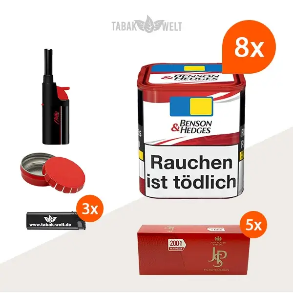 benson-und-hedges-volumentabak-8x-dose-mit-1000-filterhuelsen-und-stabfeuerzeugen