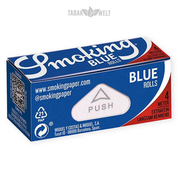 Smoking Blättchen Blue King Size Rolls 4 m