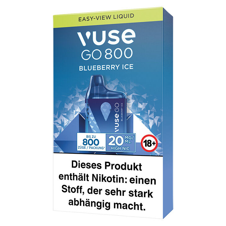 Vuse GO 800 Blueberry Ice 20 mg Einweg E-Zigarette