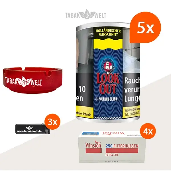 look-out-holland-black-feinschnitt-tabak-5x-dose-mit-1000-extra-size-huelsen