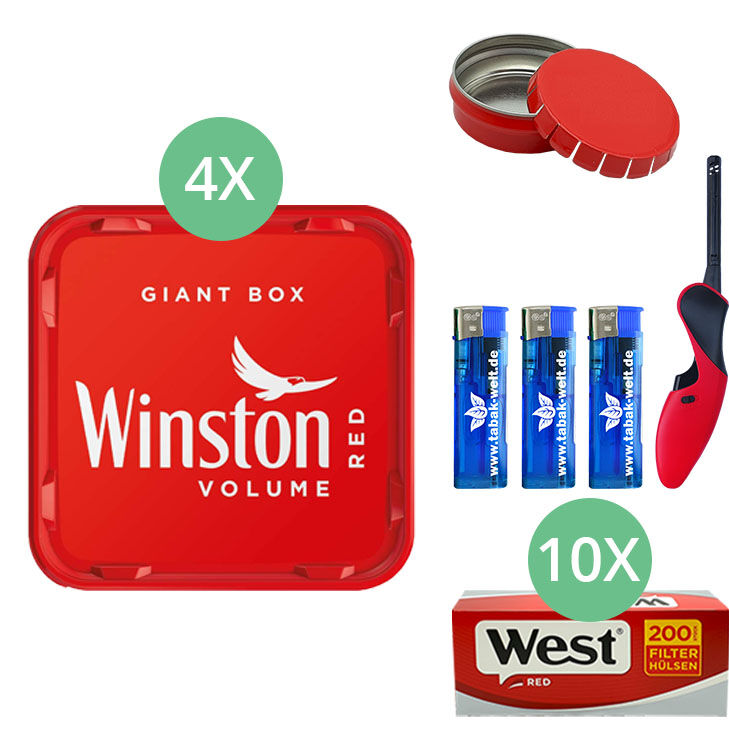Winston Giant Box 4 x 205g mit 2000 Hülsen