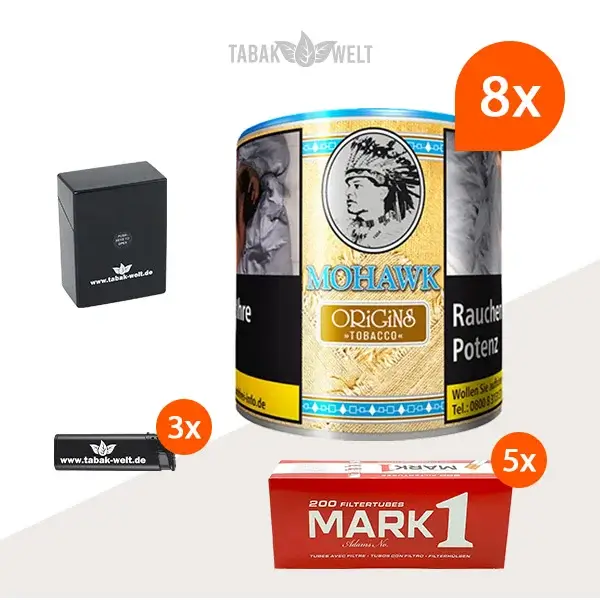 mohawk-origins-feinschnitt-tabak-8x-dose-mit-1000-king-size-huelsen-und-etui