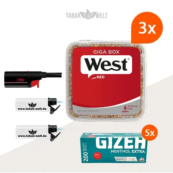 west-red-volumentabak-3x-giga-box-mit-1000-gizeh-menthol-extra-filterhuelsen