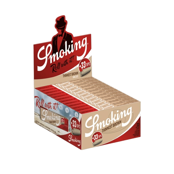 smoking-blaettchen-thinnest-brown-king-size-24-x-33-blatt-tips-box