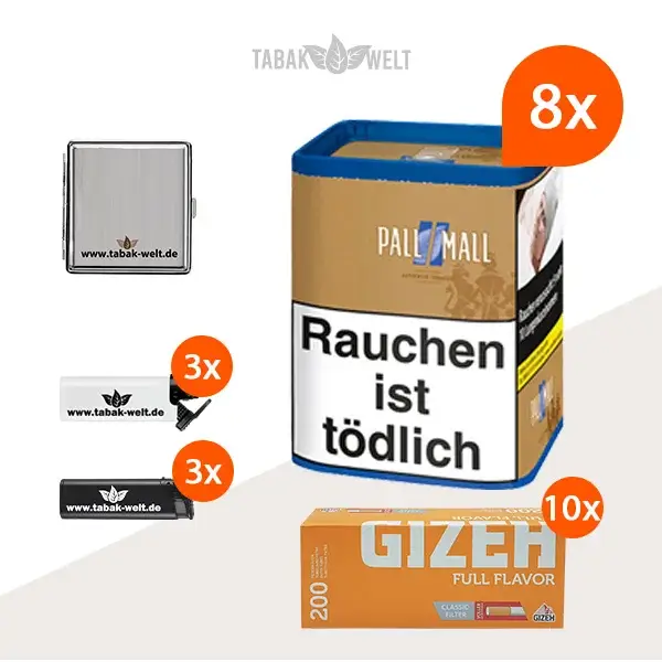 pall-mall-authentic-blue-feinschnitt-tabak-8x-dose-mit-2000-filterhuelsen