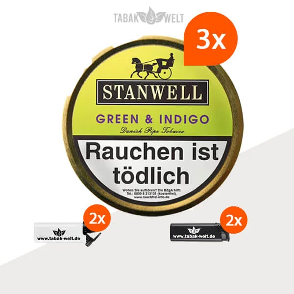 3x-stanwell-green-indigo-dose-mit-feuerzeugen