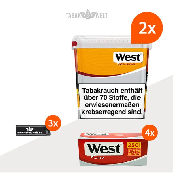 west-yellow-volumentabak-2x-giga-box-mit-1000-special-size-filterhuelsen-und-feuerzeugen